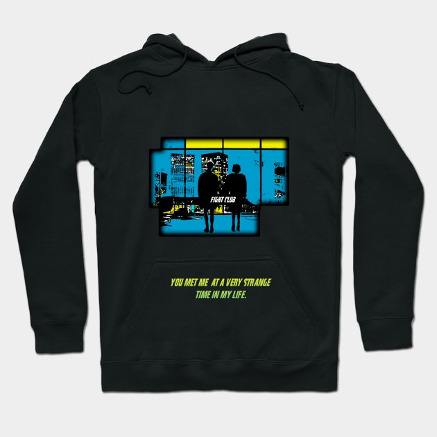 Fight Club strange time of my life Hoodie by Clathrus